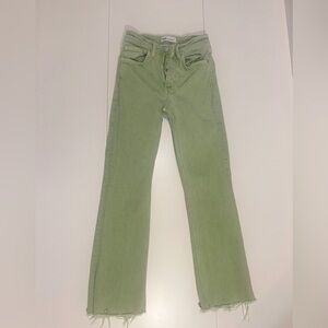 ZARA JEANS - Light Green. US Size 0. Great Condition